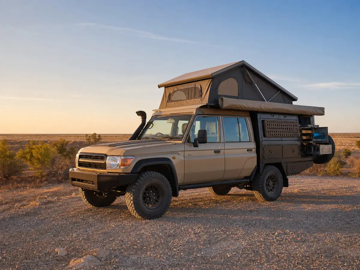 Illustrative Land Cruiser Bushcamper vehicle configuration